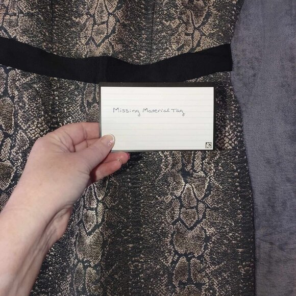 Tahari Women's 10 Black Baddie Snake Print Vintage Sheath‎ Belted Cocktail Dress - Picture 5 of 12